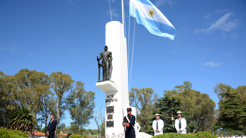 Homenaje al Almirante Guillermo Brown en Puerto Belgrano