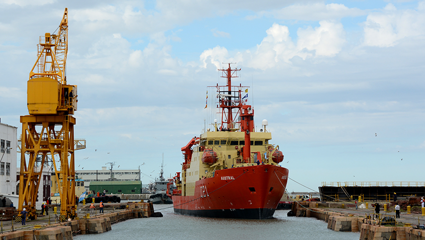 Finalizó el alistamiento del buque oceanográfico “Austral”
