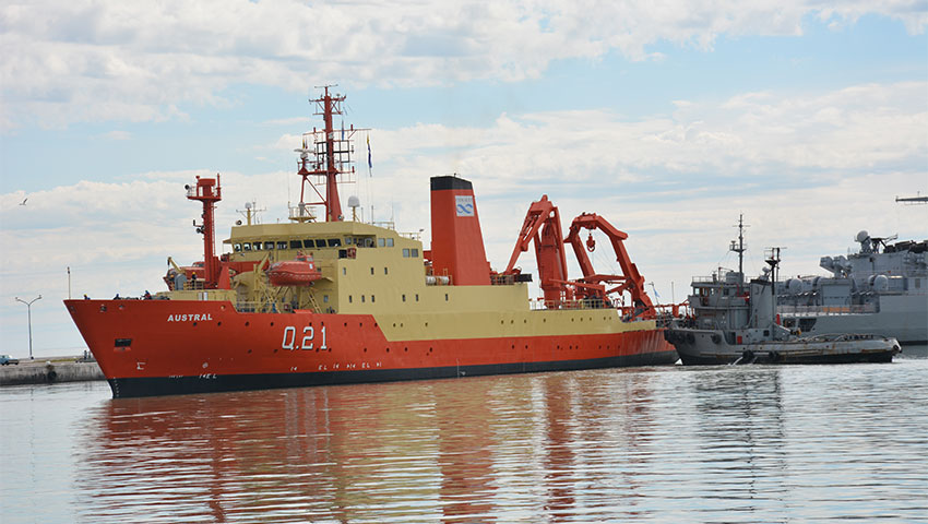Zarpó el buque oceanográfico ARA “Austral”
