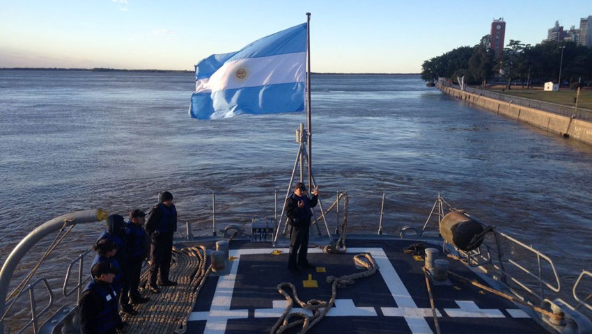 La corbeta ARA “Granville” llegó a Rosario