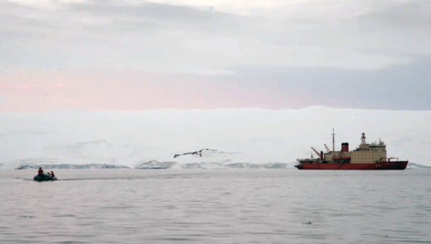 El rompehielos ARA “Almirante Irízar” llegó a la Antártida