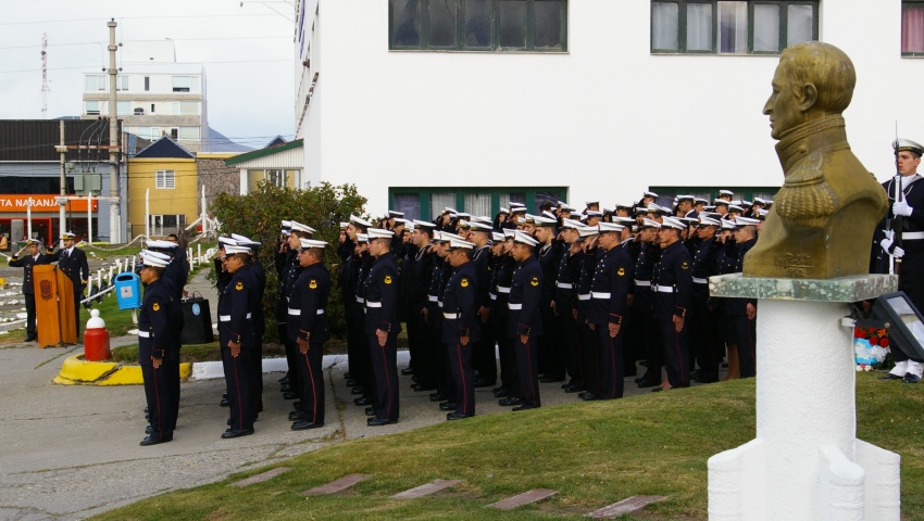 161° aniversario del fallecimiento del Almirante Guillermo Brown en Ushuaia