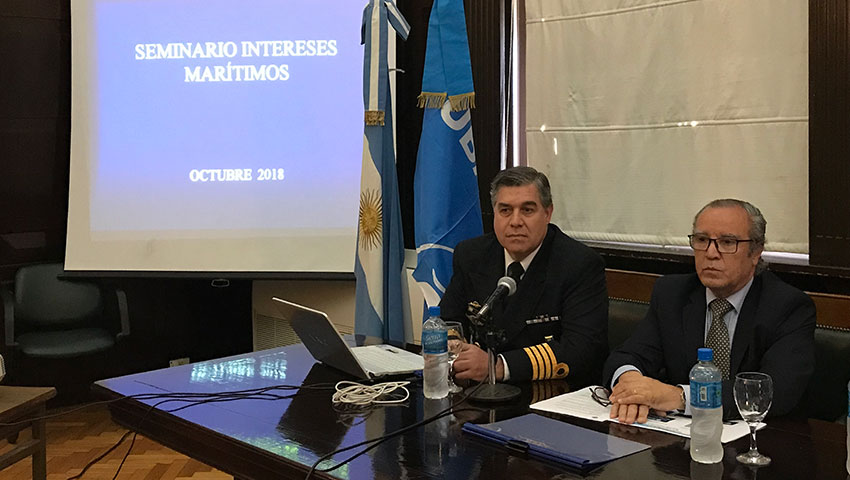 La Armada participó del Seminario de Intereses Marítimos de la República Argentina organizado por la Universidad de Buenos Aires