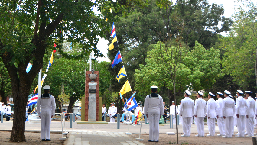 Recordaron al Almirante Guillermo Brown en Bahía Blanca