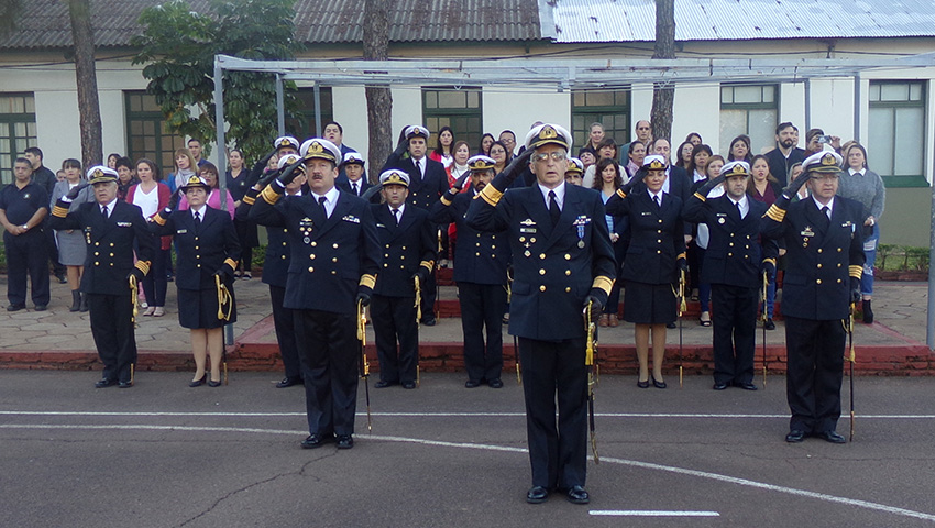 Se realizó la ceremonia por el Día de la Armada Argentina en el Liceo Storni