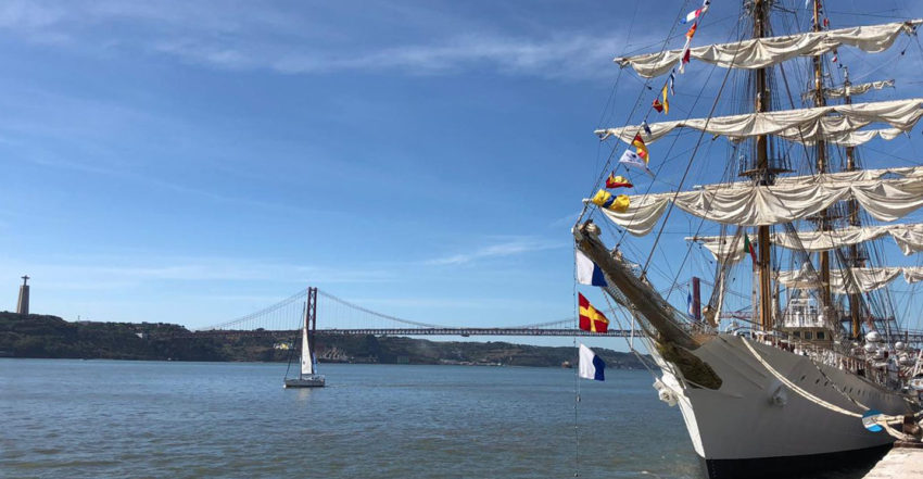 La fragata ARA “Libertad” en Lisboa