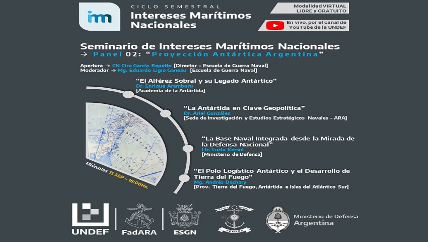 Seminario de Intereses Marítimos Nacionales: “Proyección Antártica Argentina”