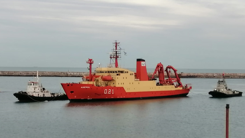 El buque oceanográfico ARA “Austral” finalizó su campaña científica