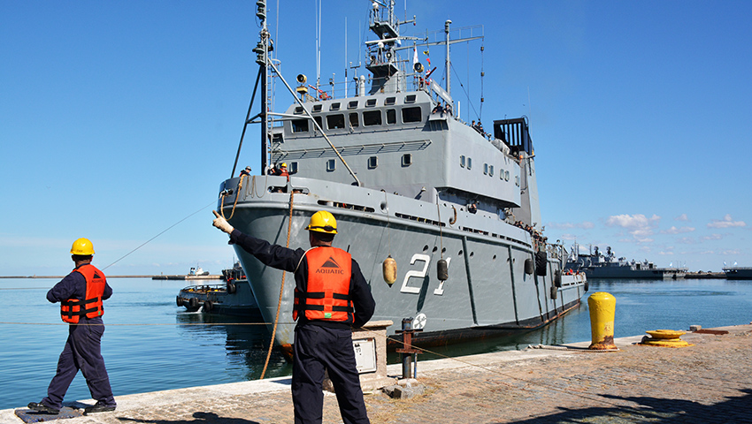 El aviso ARA “Puerto Argentino” arribó a Puerto Belgrano tras participar de la Patrulla Antártica Naval Combinada
