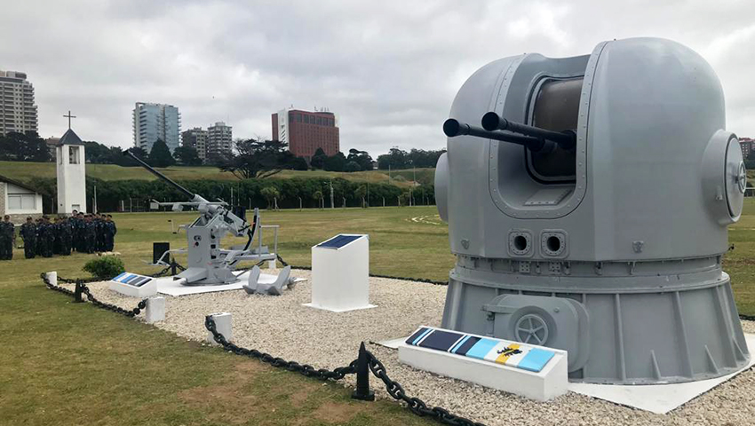 Inauguración del monumento Heroicos Bajeles Navales en la Base Naval Mar del Plata