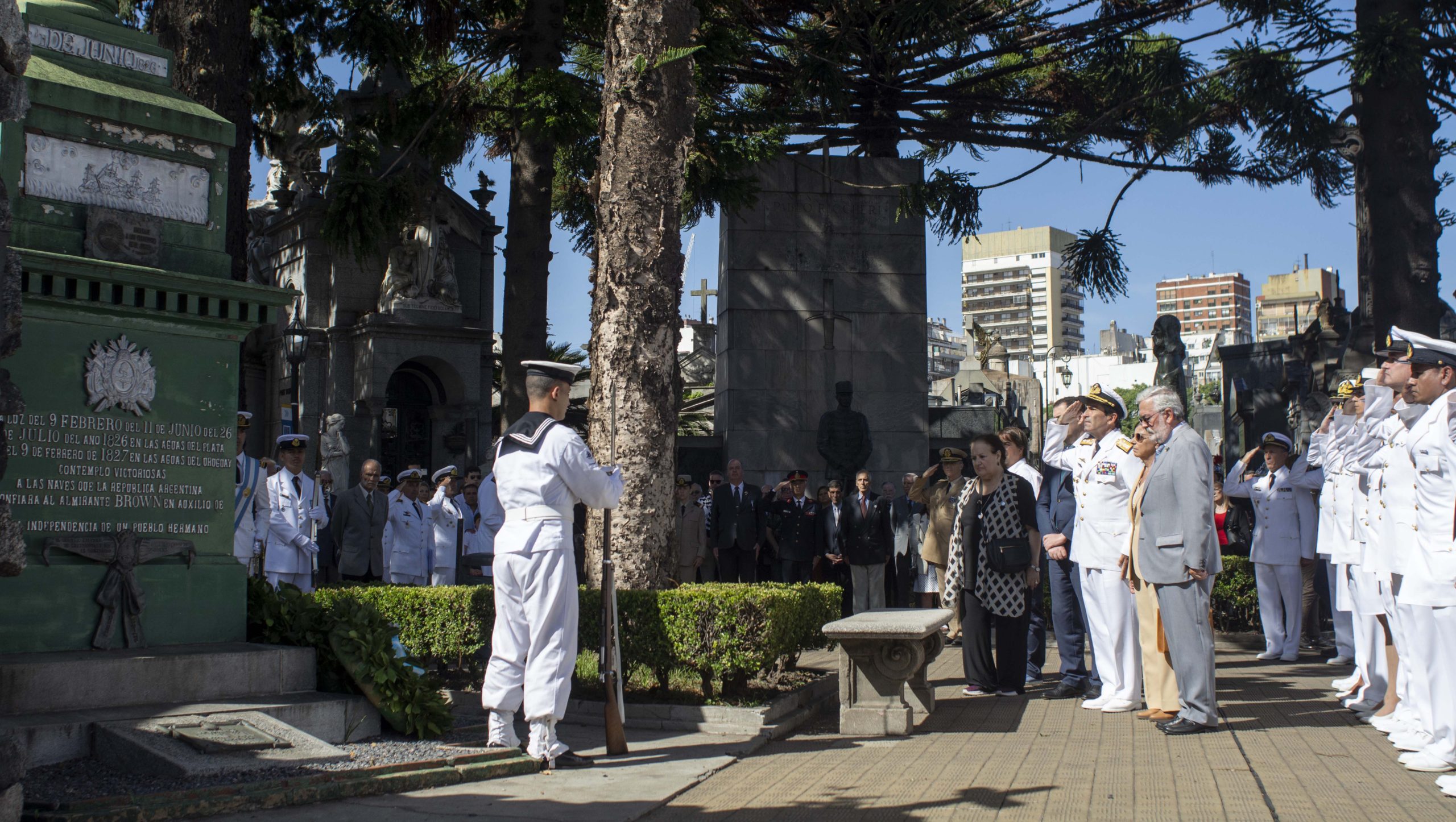 Homenaje al Almirante Guillermo Brown en un nuevo aniversario de su fallecimiento