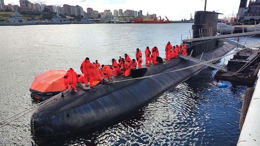 El personal del submarino ARA “Salta” se adiestró en técnicas y procedimientos