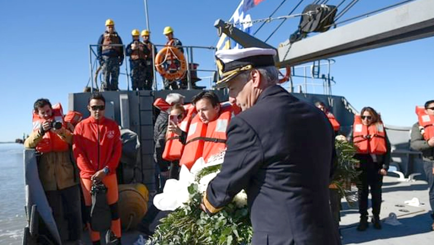 El multipropósito ARA “Punta Alta” participó del homenaje al crucero ARA “General Belgrano”