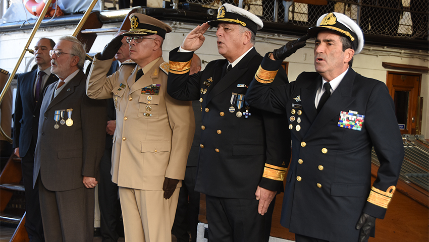 91° aniversario de la Liga Naval Argentina a bordo de la fragata “Sarmiento”
