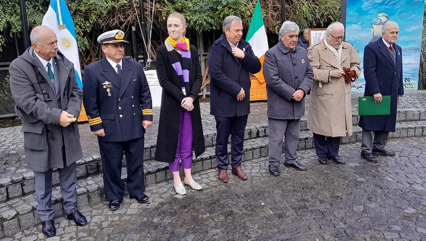 Reservistas navales participaron del aniversario del natalicio del Almirante Guillermo Brown en Adrogué