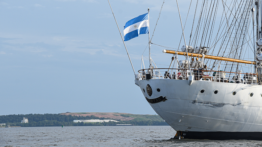 La fragata ARA “Libertad” amarró en el Puerto de Baltimore